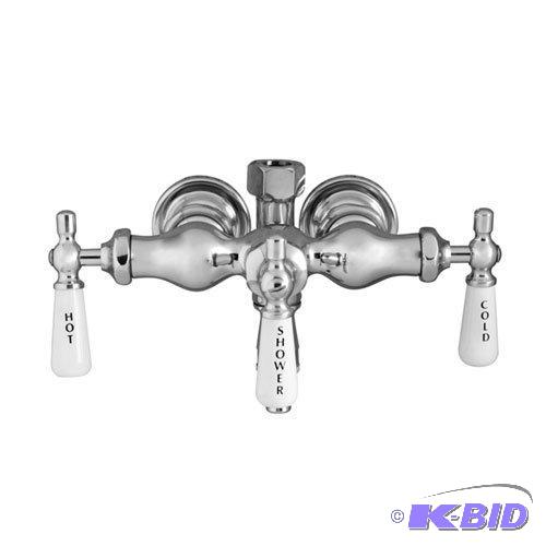 lot 143 image: Barclay Leg Tub Diverter Faucet for Cast Iron Tub with Old Style Spigot