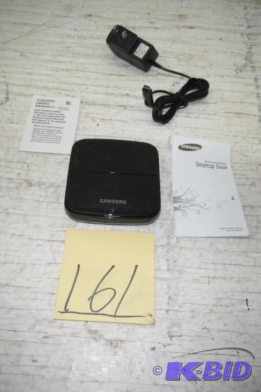lot 161 image: Samsung SM-EDD-D200BEGSTD Desktop Dock Station for Galaxy Phones  - Black