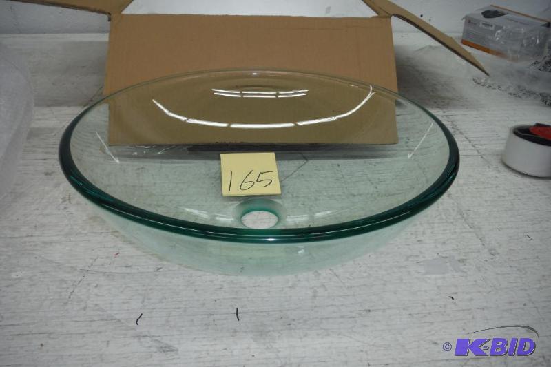 lot 165 image: New Inello Purity Clear Vessel Sink