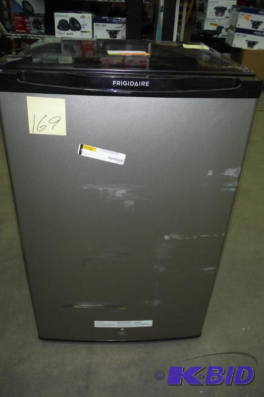lot 169 image: Frigidaire Compact Refrigerator with 4.5 cu. ft. Capacity, in Silver Mist