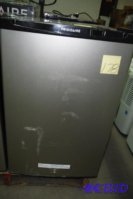 lot 178 image: Frigidaire Compact Refrigerator with 4.5 cu. ft. Capacity, in Silver Mist