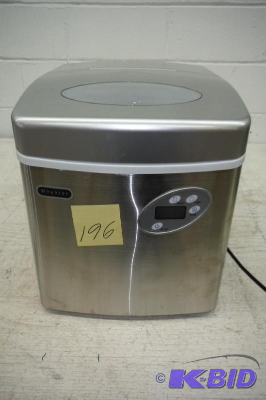 lot 196 image: Whynter IMC-490SS Portable Ice Maker, 49-Pound, Stainless Steel