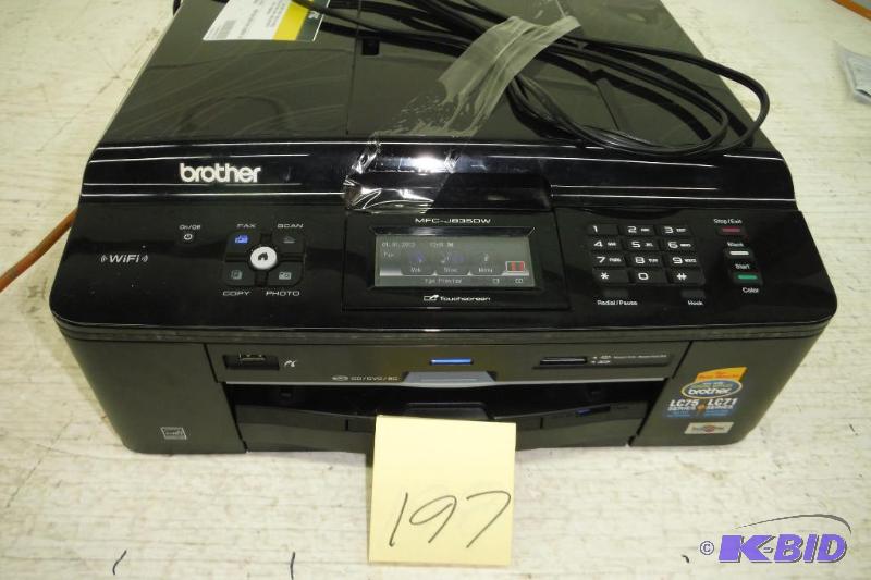 lot 197 image: Brother MFC-J870DW Wireless Color Inkjet All-In-One with Scanner, Copier and Fax Printer