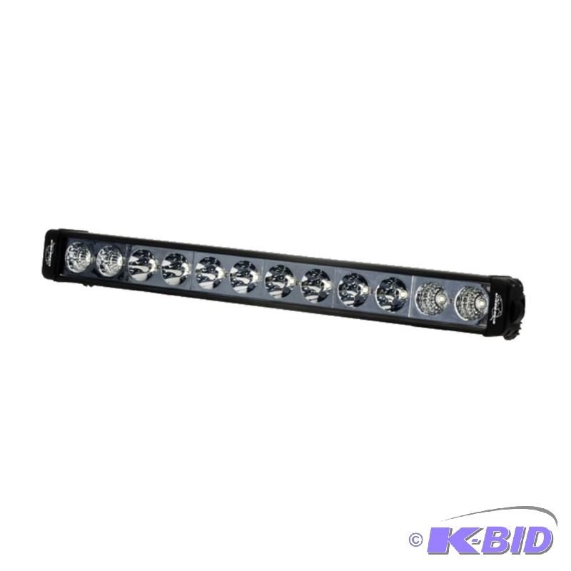 lot 2 image: Lazer Star (LX1012C) 10 Watt 24 12-LED Discovery Series LX LED Black Finish Single Row Combi Beam Light Bar