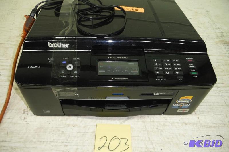 lot 203 image: Brother MFC-J870DW Wireless Color Inkjet All-In-One with Scanner, Copier and Fax Printer