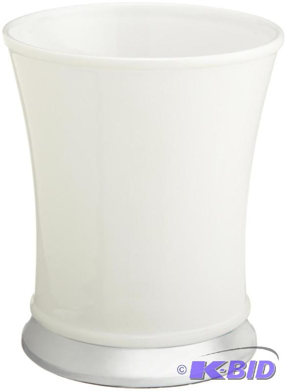 lot 90 image: Popular Bath Phoenix WhiteCeramic Waste Basket