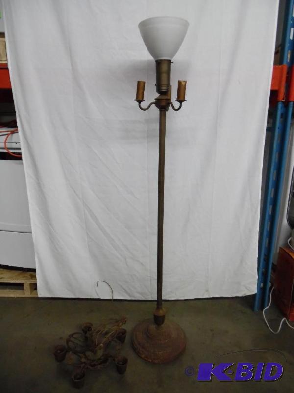 lot 47 image: Lamp and Chandelier