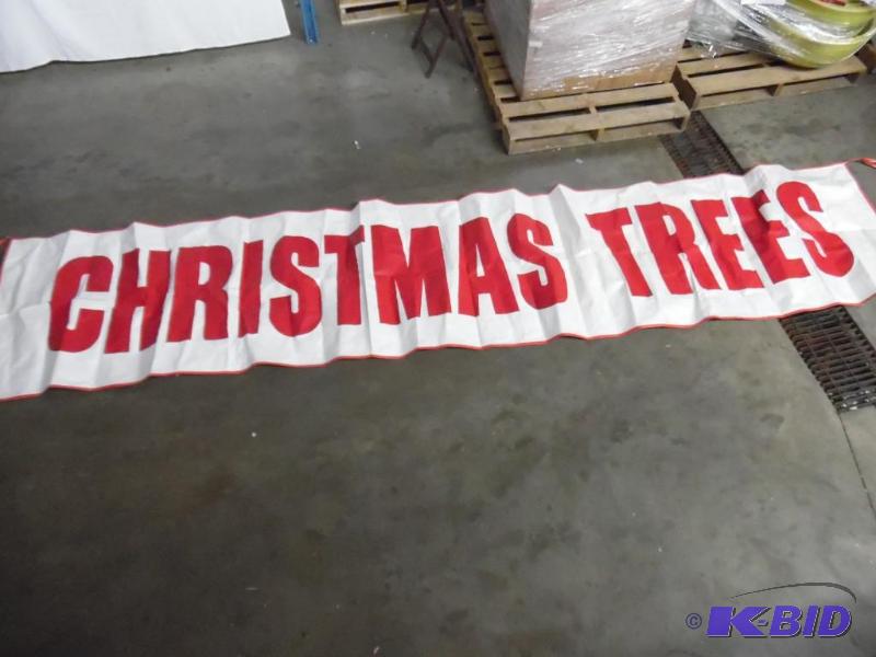 lot 56 image: Christmas Tree Advertising Banner