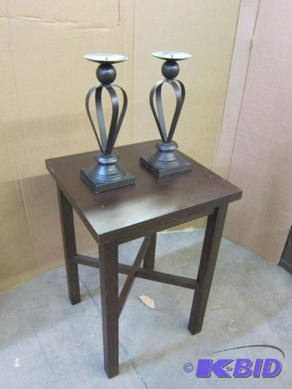 End Table and Candle holders