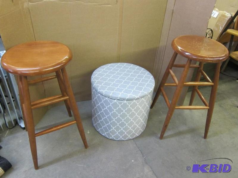 Storage Ottoman and Stools