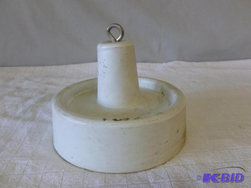 lot 18 image: Heavy duty vinyl coated boat anchor, weighs a...