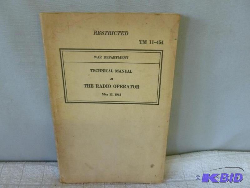 lot 31 image: War Department Technical Manual - The Radio O...