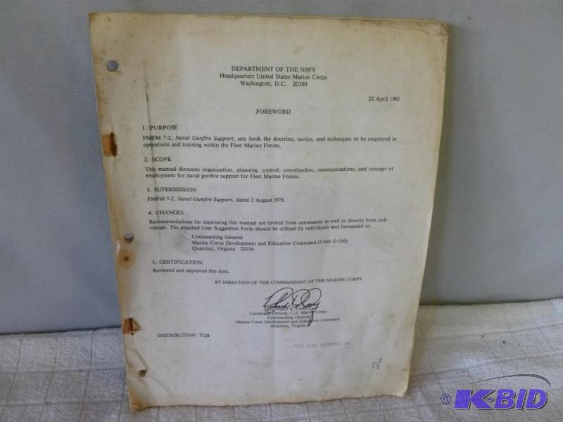lot 45 image: &nbspUnited States Marine Corps - Navel Gun ...