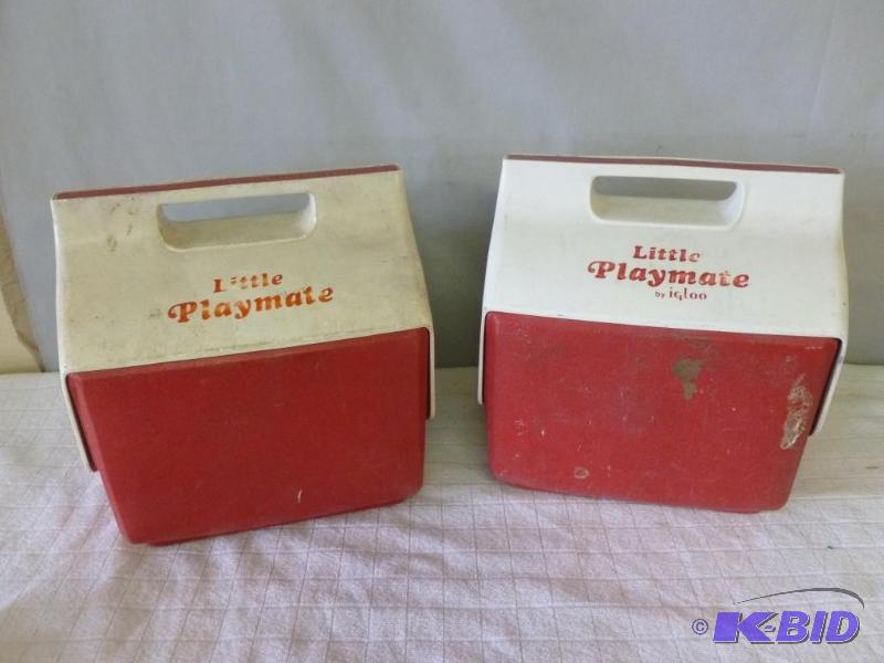 lot 55 image: Lot of two Little Playmate lunch coolers....