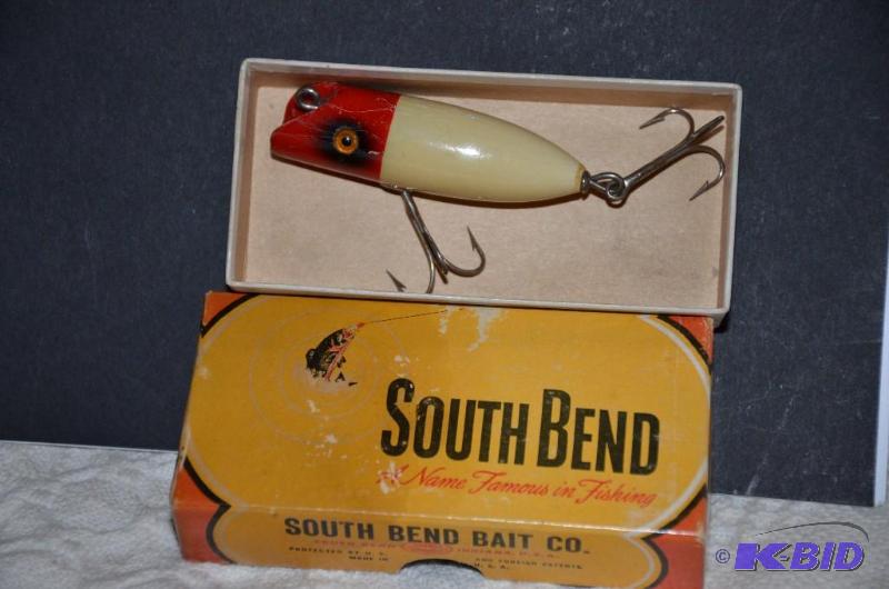 lot 10C image: Antique South Bend fishing lure...