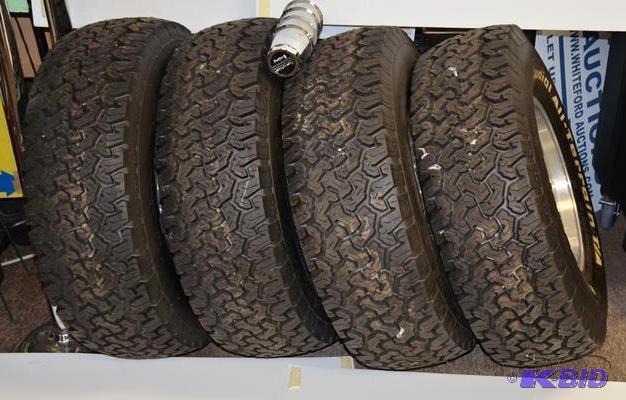 lot 32 image: BF Goodrich Radial All-Terain tires, set of f...
