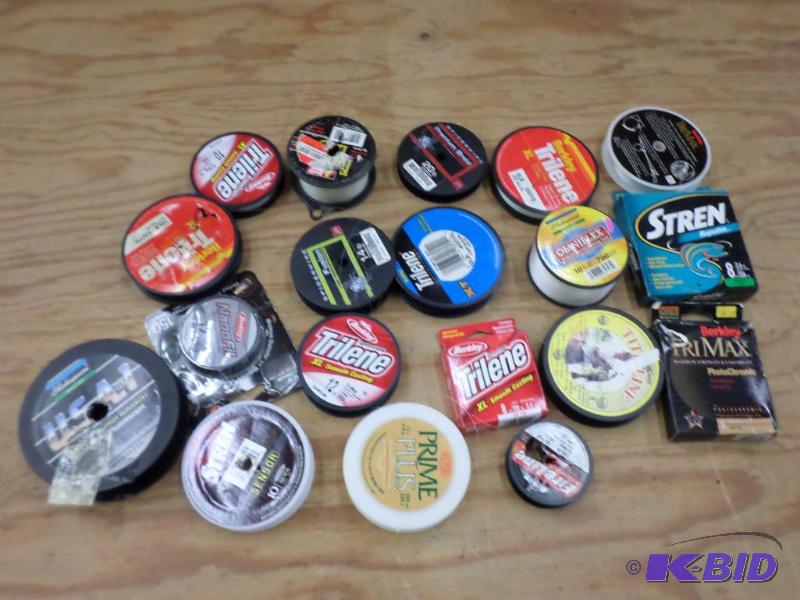 Lot Of Misc Spools Of Fishing Line...