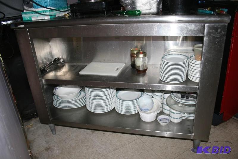 lot 40 image: Stainless Steel Dish Shelving
