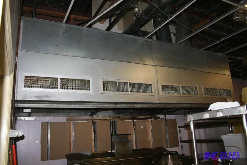 lot 9 image: Stainless Steel Hood with Fire Suppression