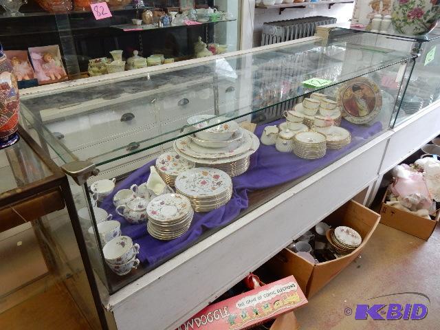 Glass and Painted wood display Case