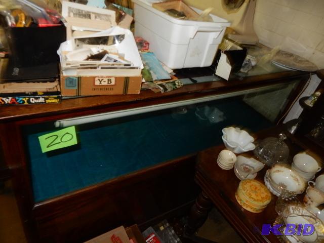 Vintage OAK and Glass Display case