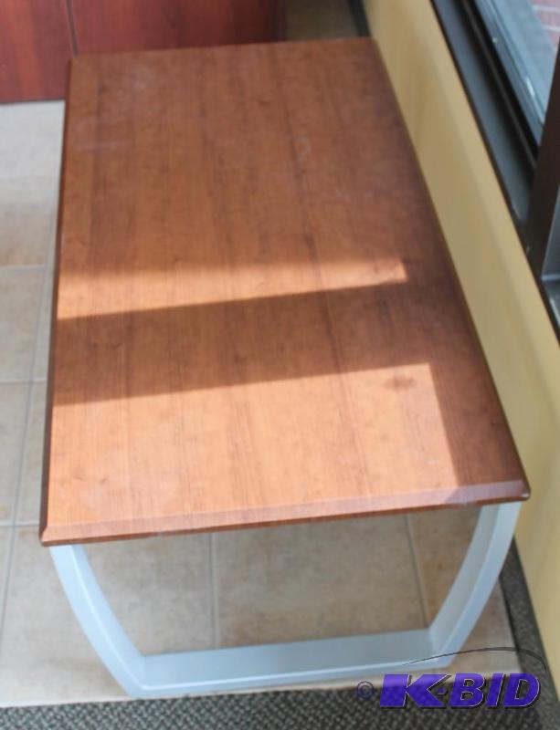 Coffee Table Wood Top And Metal Frame Measure...