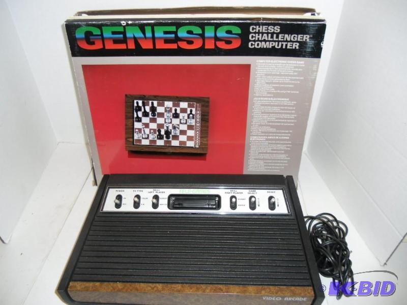 Early Video Gaming - Genesis Chess Challenger Computer & Atari Tele-Games Console
