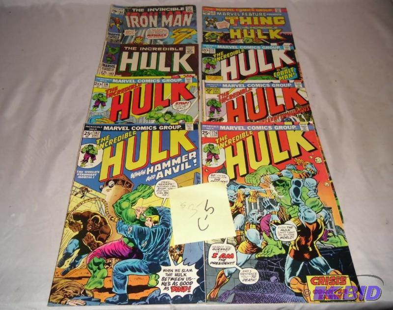 C-5 Lot of 8 Hulk and Iron Man Comics