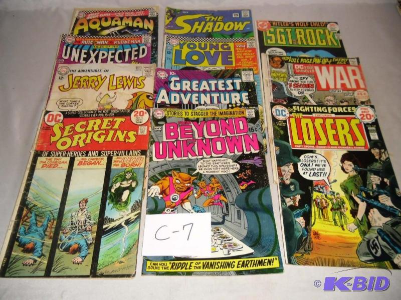 C-7 Assorted Lot of 11 Vintage DC Comics