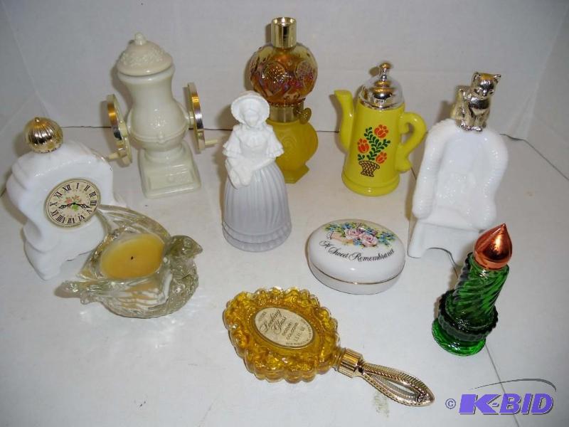 Ding Dong, Avon Calling  Collection Avon Perfume Bottles, Candle, Trinket Dish