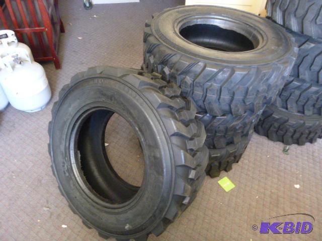 Four Allied RBT Skid Loader Tires 12-16.5 N.H...