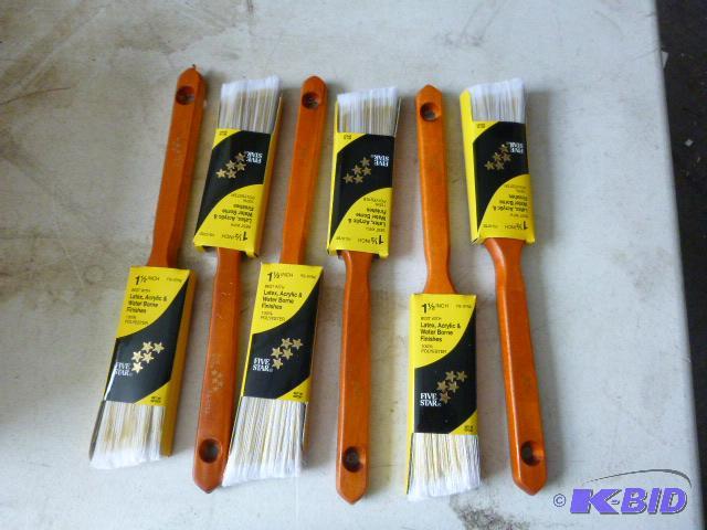 Six Five Star 1 12&quot Paint Brushes...