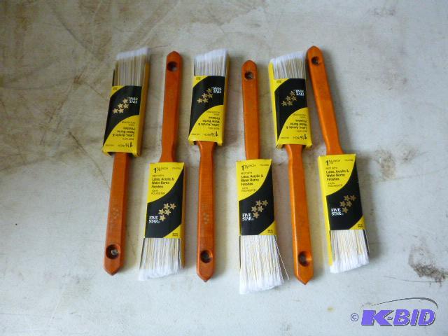 Six Five Star 1 12&quot Paint Brushes...