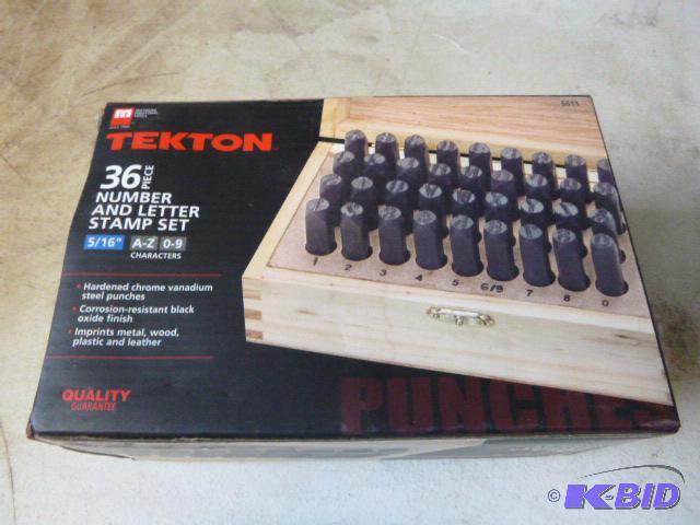 Tekton&nbsp36 Piece Number and Letter Stamp ...