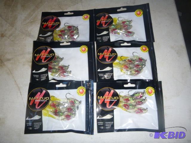 Six Packs of Matzuo Prism Shads 3&quot - 5 i...
