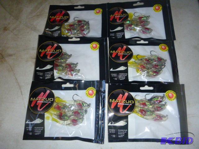 Six Packs of Matzuo Prism Shads 3&quot - 5 i...