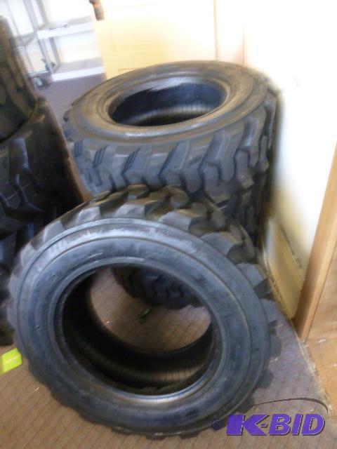 Four Allied RBT Skid Loader Tires 10-16.5 N.H...