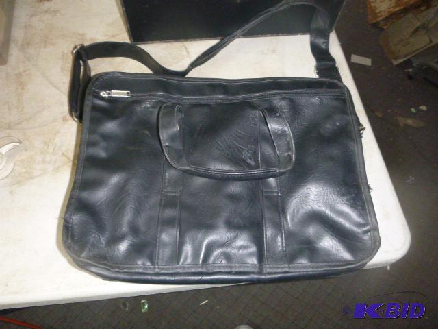 Leather Briefcase with Strap...