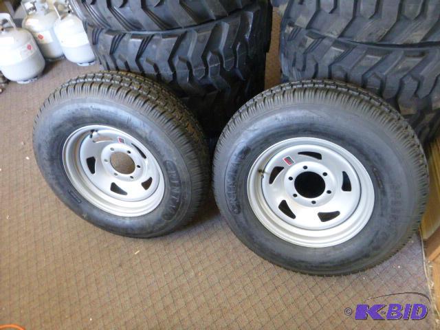 Two Rintal Tires ST 22575 D15 8PR with 6 hol...