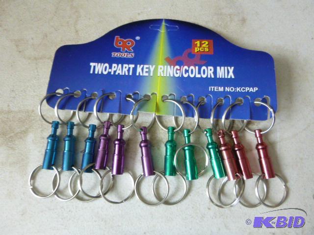 12 BR Tools Two-Part Key Rings...