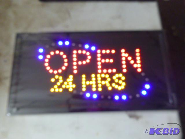LED Open 24 Hrs Sign 10&quot X 19&quot...