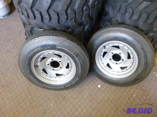 Two Nanco Tires ST 16580 D-13, 4 PR Range B ...