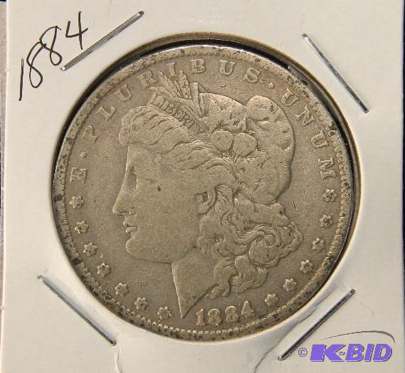 1884 MORGAN DOLLAR FINE