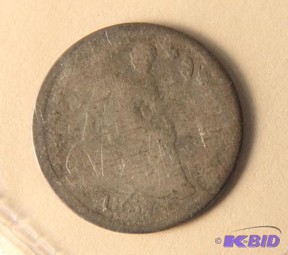 1857 US SILVER HALF DIME
