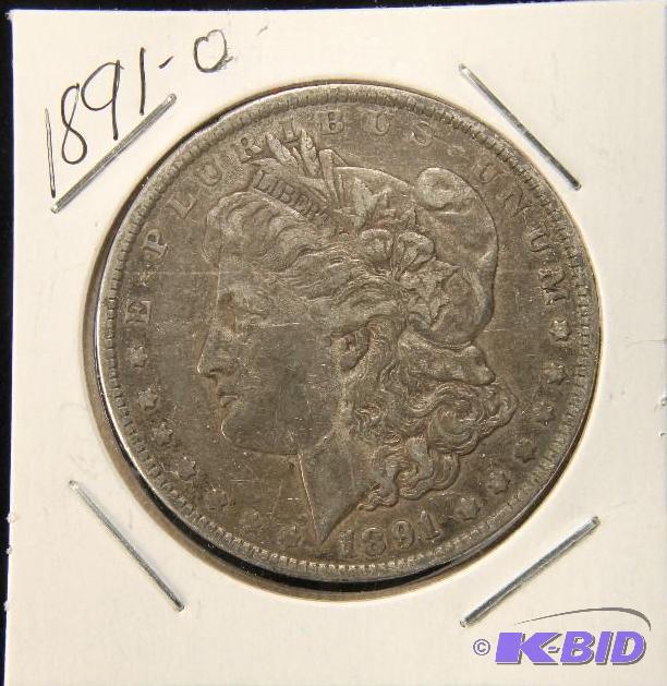 1891 O MORGAN DOLLAR VF