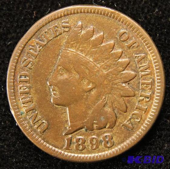 1898 INDIAN HEAD CENT VF