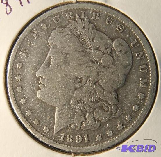 1891 O MORGAN DOLLAR FINE