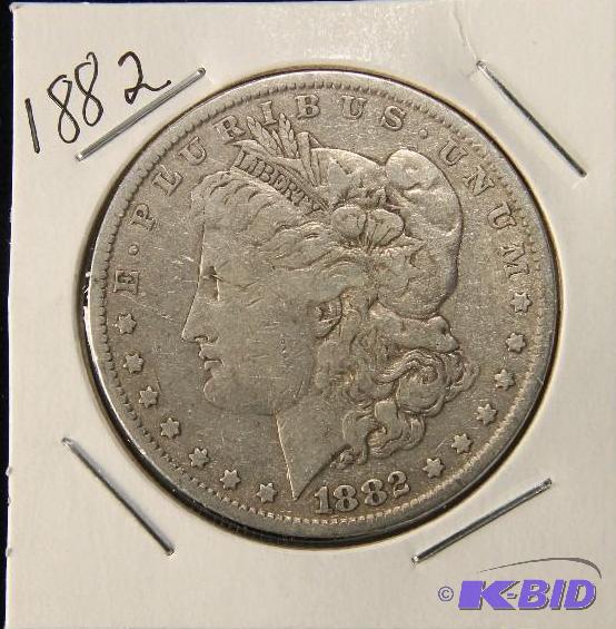 1882 MORGAN DOLLAR FINE