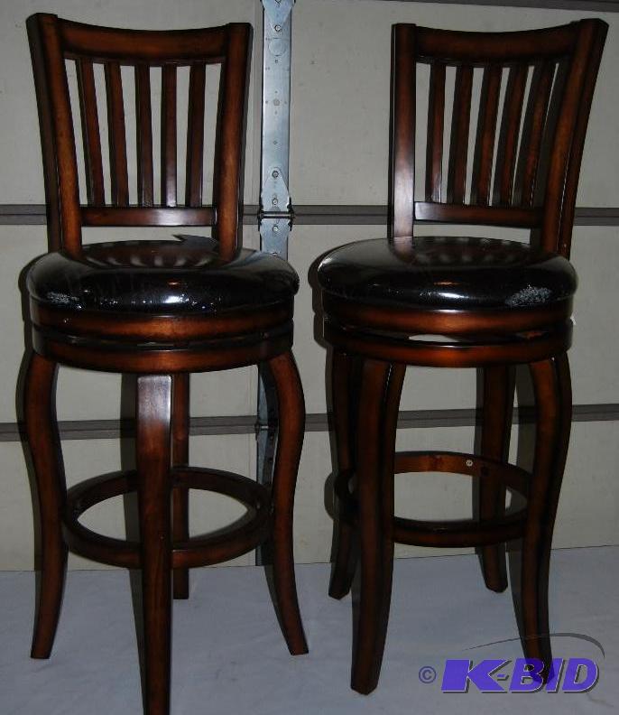 Pair of Castle Creek Swivel Barstools, 29 s...
