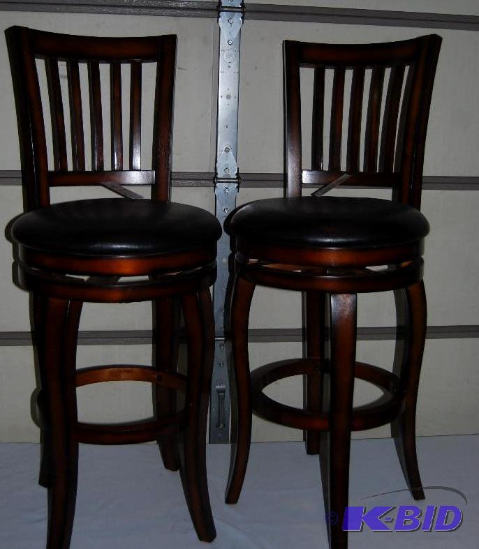 Pair of Castle Creek Swivel Barstools, 29 s...
